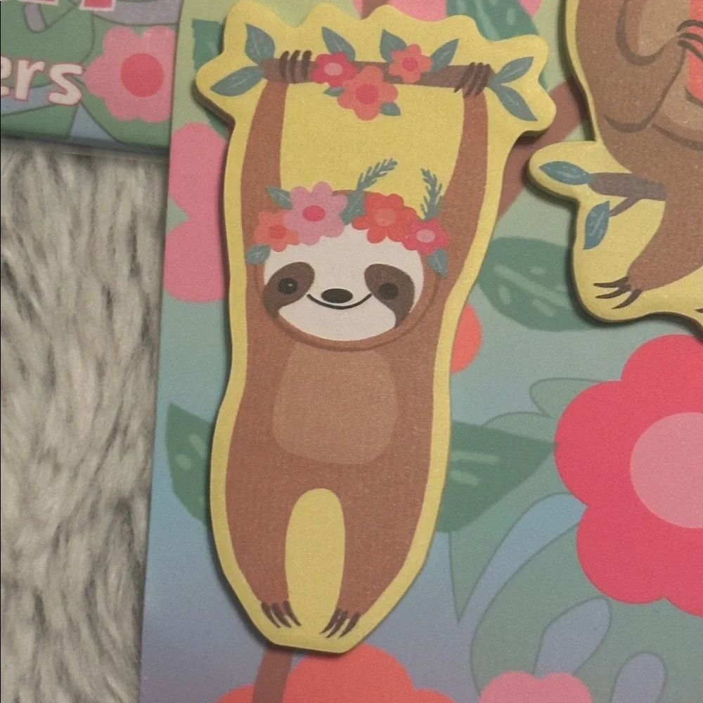 Set of 2 Sloth Page Markers